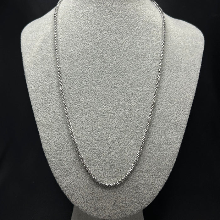 Stainless Steel Wheat Chain Link Necklace