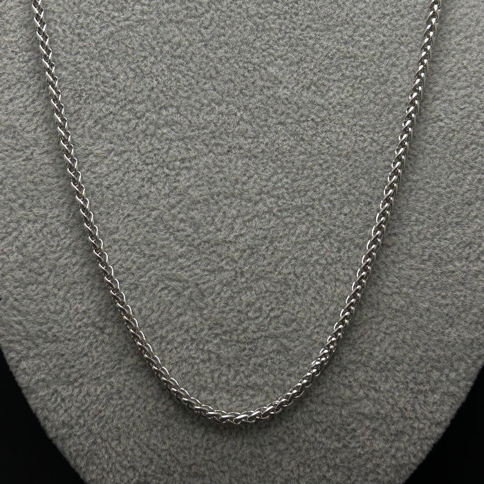 Stainless Steel Wheat Chain Link Necklace