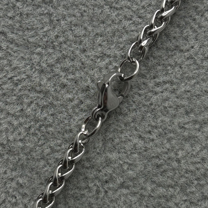 Stainless Steel Wheat Chain Link Necklace