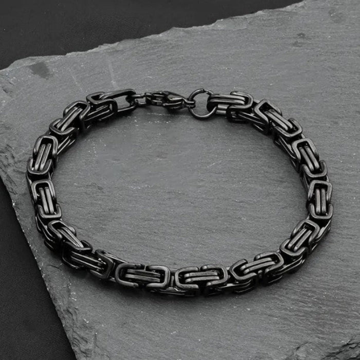 Stainless Steel Cuban Link Necklace & Bracelet Set