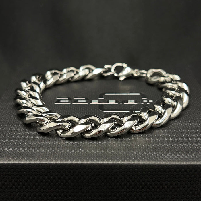 Stainless Steel Cuban Chain Link Bracelet