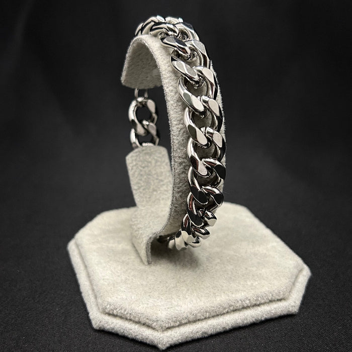 Stainless Steel Cuban Chain Link Bracelet